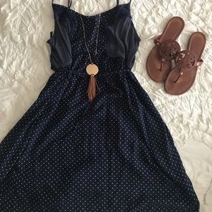 Motherhood maternity polka dot dress